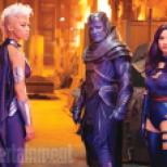 Apocalypse and two of his horsemen Storm and Psylocke